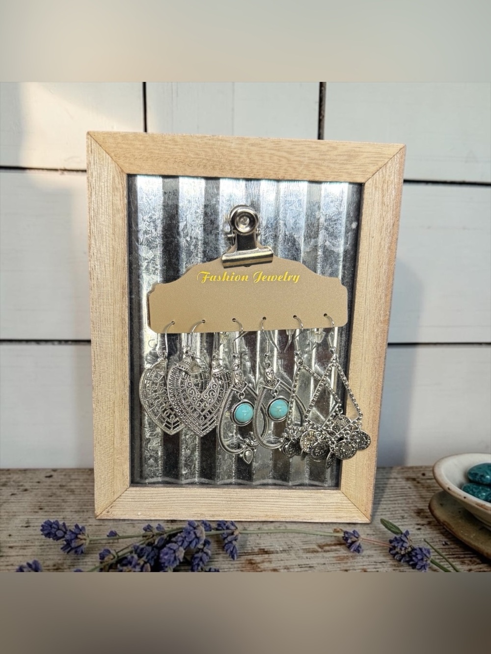 🩶3 Pair Boho Chic Silver-Tone Drop Earrings with Faux Turquoise Accents/NIP🩶